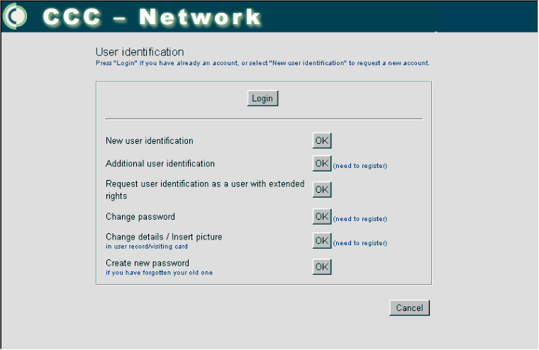 Benutzer Identifizierung