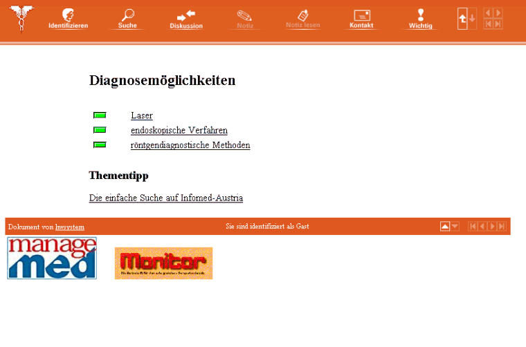 Diagnosem�glichkeiten