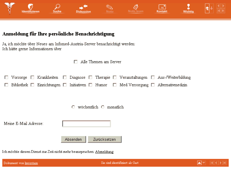 Pers�nliche benachrichtigung
