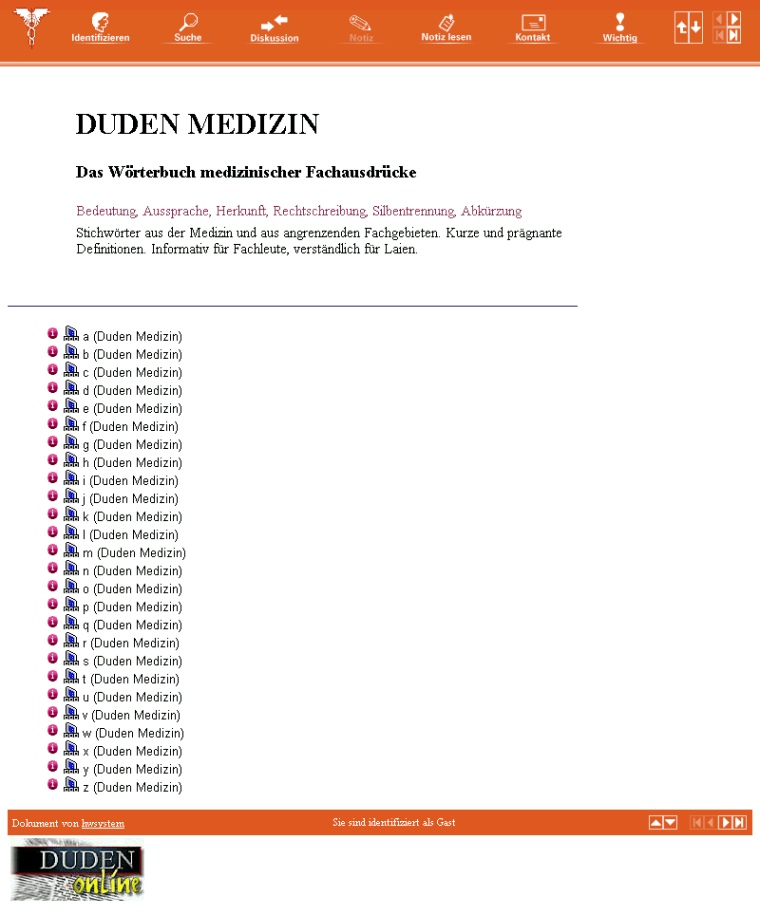 W�rterbuch medizinischer Fachausdr�cke