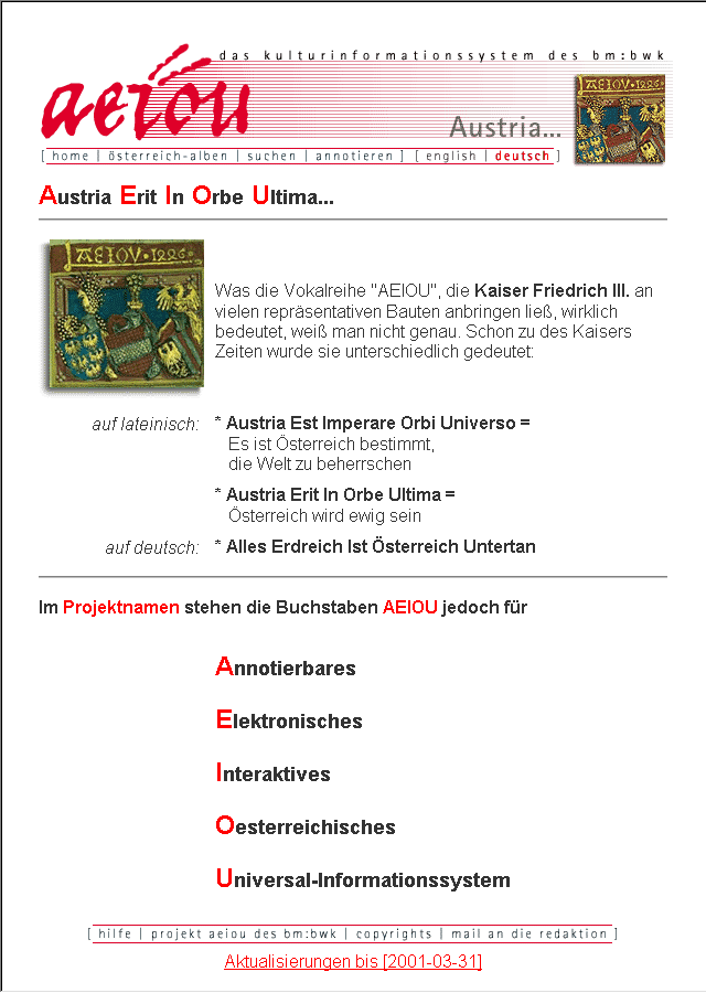 Austria Erit In Orbe Ultima