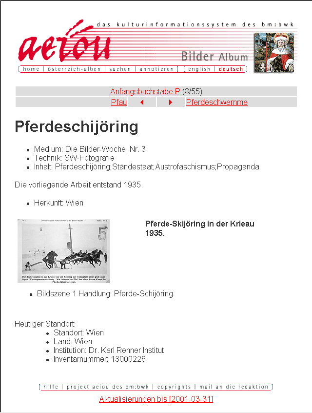 Pferde-Skij�ring