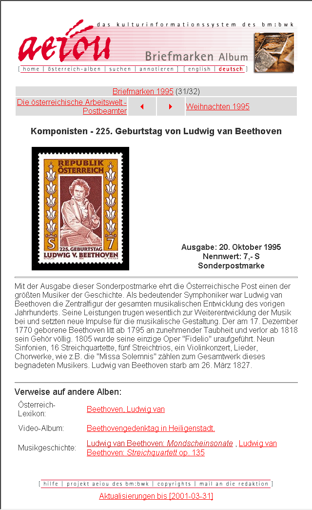 225. Geburtstag von Beethoven