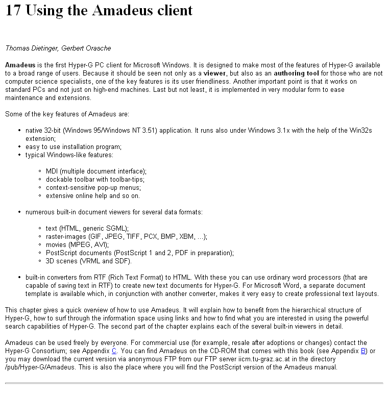 Using Amadeus