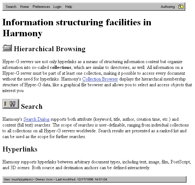 Informations Strukturierungseinrichtungen