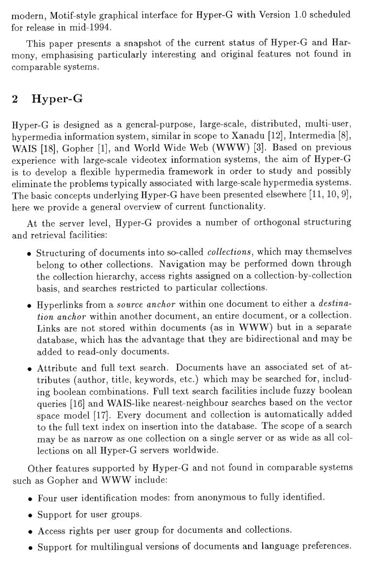 Hyper-G and its Harmony client (2)