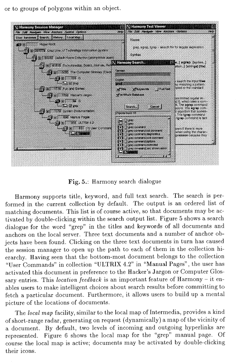 Hyper-G and its Harmony client (7)
