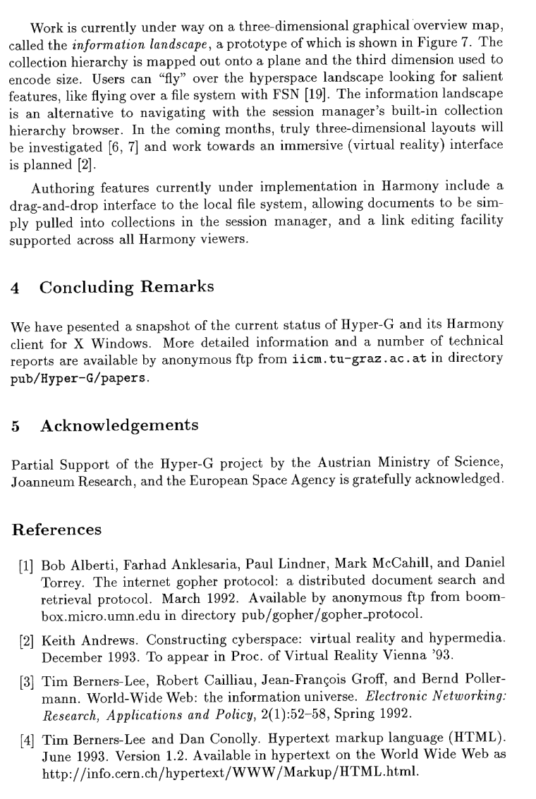 Hyper-G and its Harmony client (9)