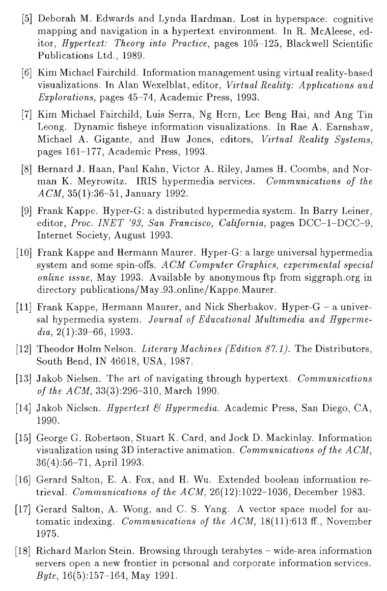 Hyper-G and its Harmony client (10)