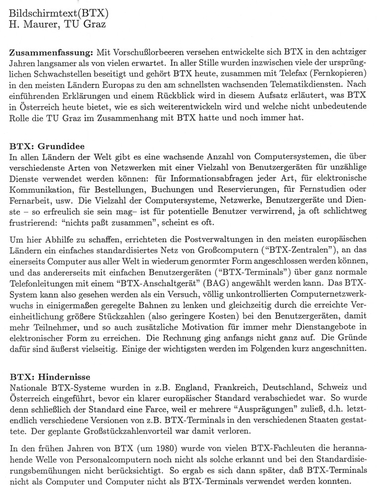 Bildschirmtext (BTX) (1)