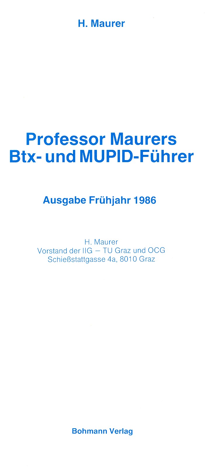 Prof. Maurers Btx- und MUPID-F�hrer (1)